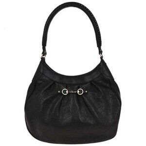 Christian Dior Black Hobo Handbag 02-RU-0027 116403